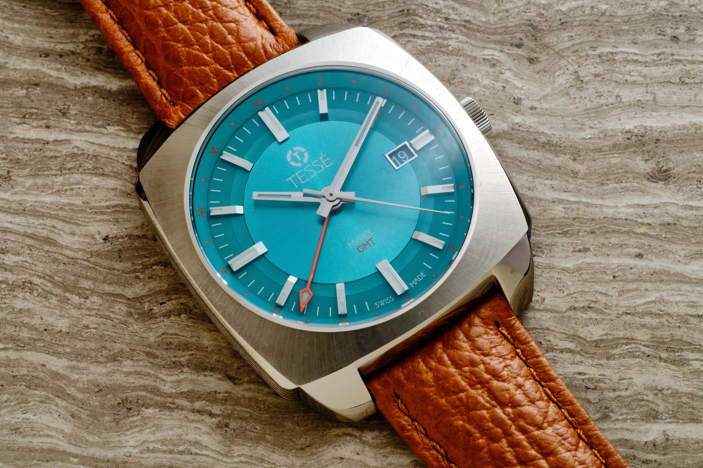 Michel GMT - Electric Teal