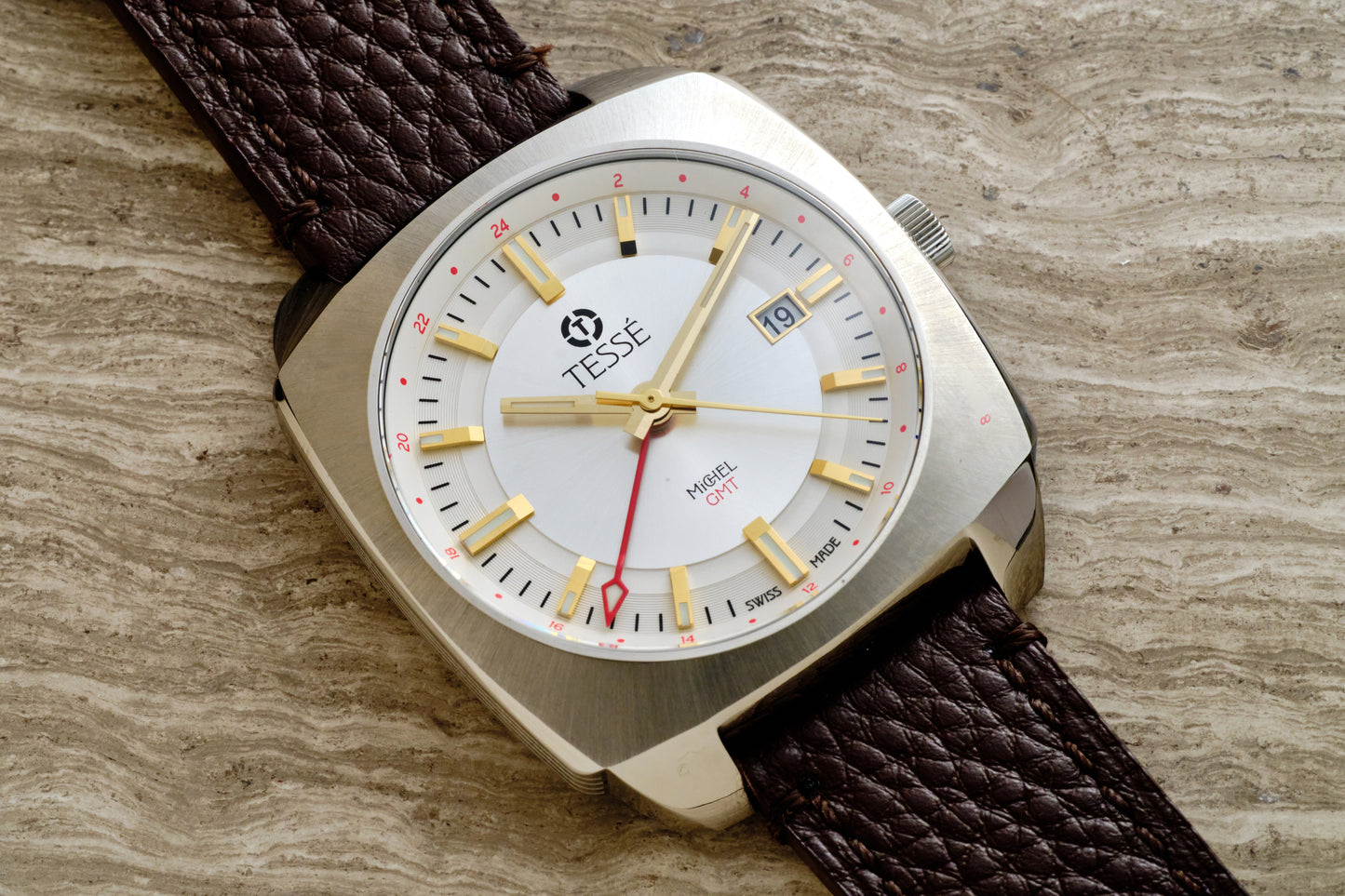 Michel GMT - Silver White