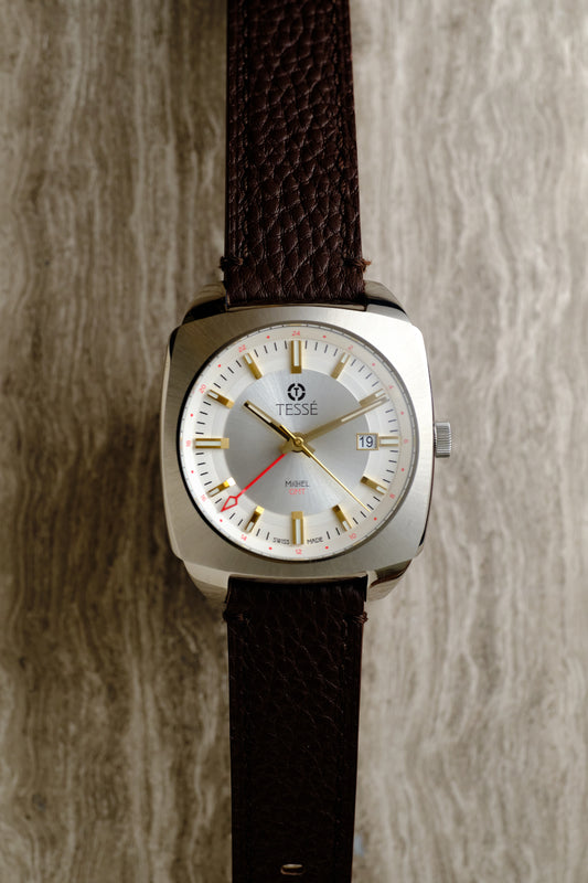 Michel GMT - Silver White