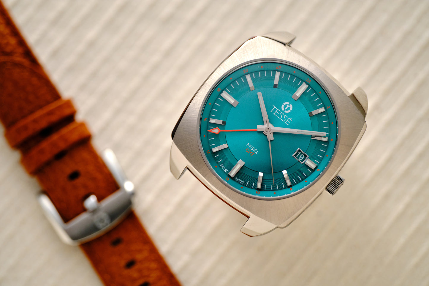 Michel GMT - Electric Teal
