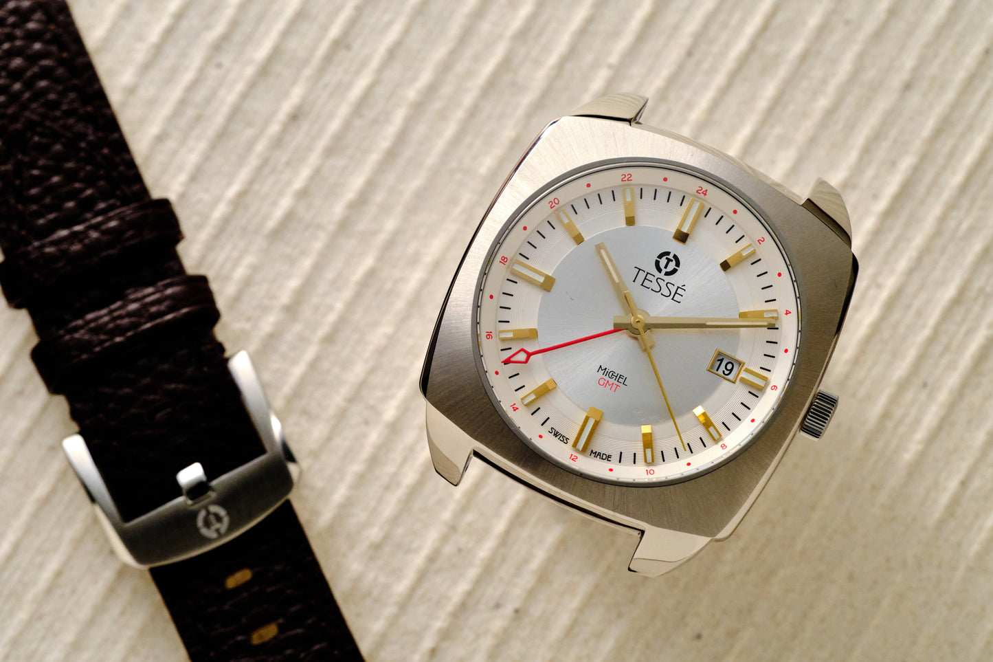 Michel GMT - Silver White
