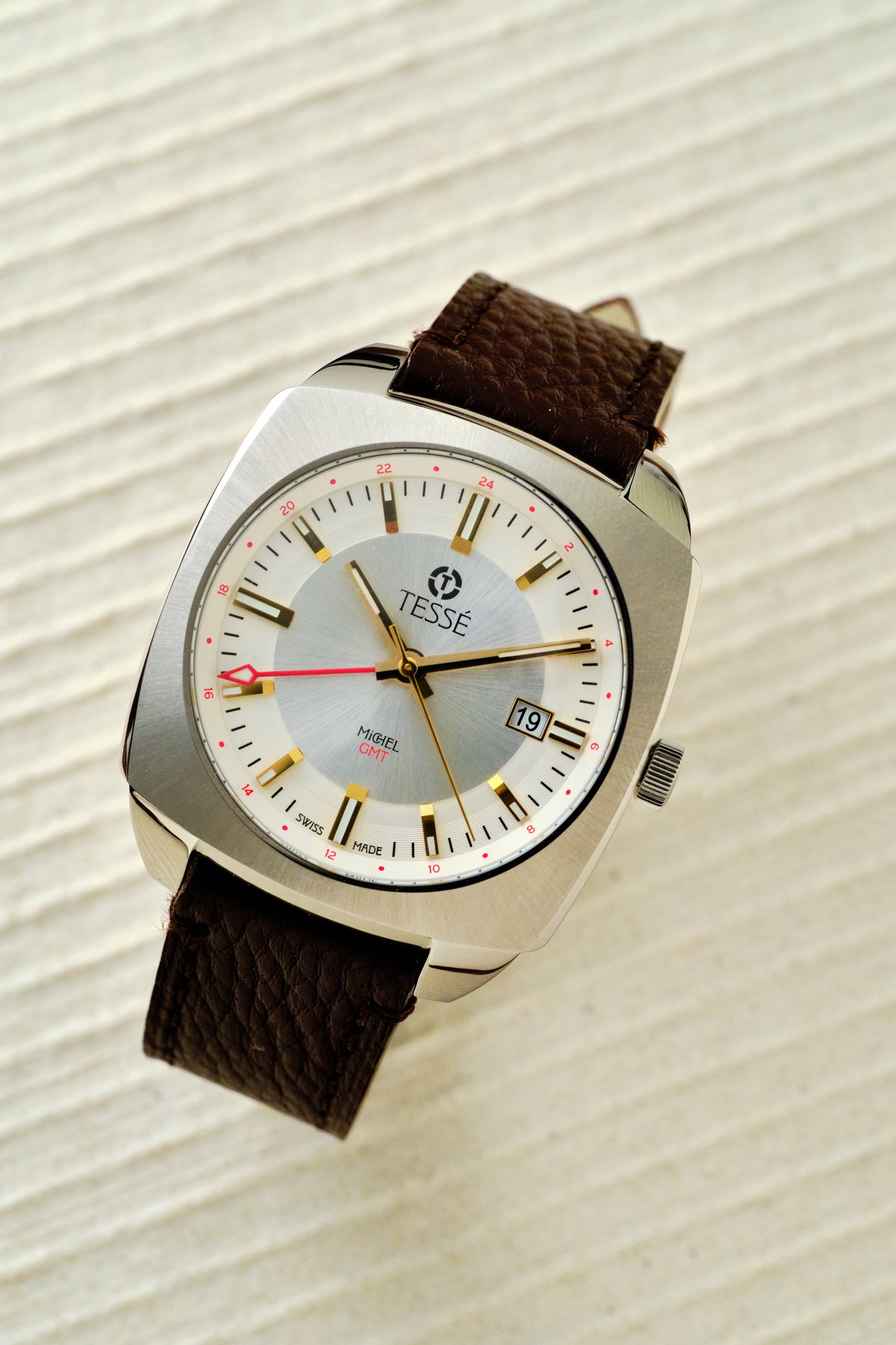 Michel GMT - Silver White