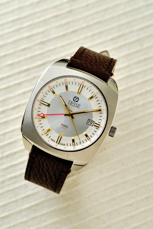 Michel GMT - Silver White